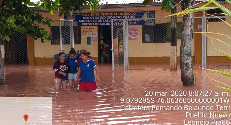 Lluvias causan inundación en el Distrito de Pueblo Nuevo – Aucayacu